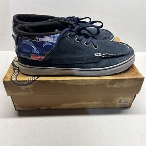 Globe Brand Shoes The Bender Blue Hawaiian   Size 11   With Box. Worn Once